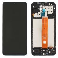 TOUCH SCREEN DISPLAY ORIGINALE PER SAMSUNG GALAXY M12 M127 CON FRAME NERO