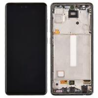 TOUCH SCREEN DISPLAY ORIGINALE PER SAMSUNG GALAXY A525 A526 A52 4G A52 5G CON FRAME NERO