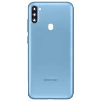 COPRIBATTERIA BACK COVER PER SAMSUNG GALAXY A115 A11 CON VETRO FOTOCAMERA BLU