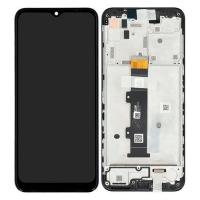 TOUCH SCREEN DISPLAY ORIGINALE PER MOTOROLA MOTO G30 XT2129-2 CON FRAME NERO