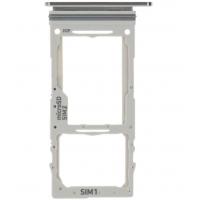 CARRELLO SIM TRAY PER SAMSUNG GALAXY NOTE 10 LITE N770 AURA GLOW SILVER