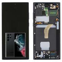 TOUCH SCREEN DISPLAY ORIGINALE PER SAMSUNG GALAXY S22 ULTRA S908B NERO