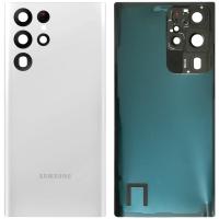 COPRIBATTERIA BACK COVER PER SAMSUNG GALAXY S908 S22 ULTRA CON VETRO FOTOCAMERA BIANCO