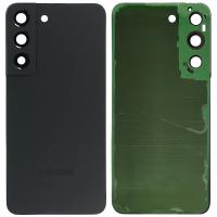 COPRIBATTERIA BACK COVER PER SAMSUNG GALAXY S22 S901 CON VETRO FOTOCAMERA NERO