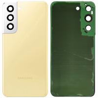 COPRIBATTERIA BACK COVER PER SAMSUNG GALAXY S901 S22 S906 S22 PLUS CON VETRO FOTOCAMERA CREAM