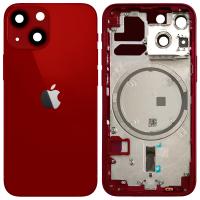 SCOCCA COPRIBATTERIA BACK COVER PER APPLE IPHONE 13 MINI ROSSO