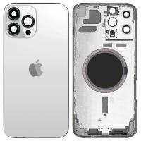 SCOCCA COPRIBATTERIA BACK COVER PER APPLE IPHONE 13 PRO MAX BIANCO