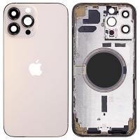 SCOCCA COPRIBATTERIA BACK COVER PER APPLE IPHONE 13 PRO MAX GOLD