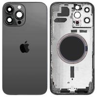 SCOCCA COPRIBATTERIA BACK COVER PER APPLE IPHONE 13 PRO MAX NERO