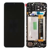 TOUCH SCREEN DISPLAY ORIGINALE PER SAMSUNG GALAXY M135 CON FRAME NERO