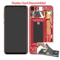 TOUCH SCREEN DISPLAY PER SAMSUNG GALAXY G970 S10E SMONTATO DAL TELEFONO GRADO A ROSSO