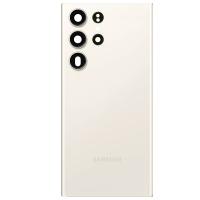 COPRIBATTERIA BACK COVER ORIGINAL PER SAMSUNG GALAXY S918 S23 ULTRA CON VETRO FOTOCAMERA CREAM