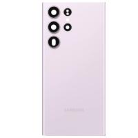 COPRIBATTERIA BACK COVER ORIGINAL PER SAMSUNG GALAXY S918 S23 ULTRA CON VETRO FOTOCAMERA LAVENDER VIOLA