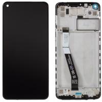 TOUCH SCREEN DISPLAY ORIGINALE SERVICE PACK PER XIAOMI REDMI NOTE 9 NERO CON FRAME NERO 2Ã‚Â­0009J15S00