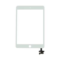 TOUCH SCREEN PER APPLE IPAD MINI 3 BIANCO 3G WIFI CON CHIP A1599 A1600 DIGITIZER