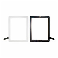 TOUCH SCREEN IPAD 2 BIANCO CON TASTO HOME ASSEMBLATO E BIADESIVO RICAMBIO APPLE