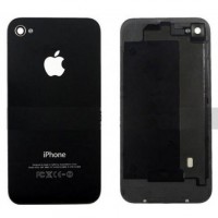 SCOCCA POSTERIORE BACK CASE PER IPHONE 4G NERO RICAMBIO APPLE BLACK LOGO MELA