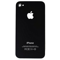 SCOCCA POSTERIORE BACK CASE PER IPHONE 4S NERO RICAMBIO APPLE BLACK LOGO MELA