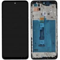 TOUCH SCREN DISPLAY PER MOTOROLA MOTO G42 XT2233 CON FRAME NERO