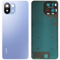 COPRIBATTERIA BACK COVER PER XIAOMI MI 11 LITE 4G BLU CON VETRO FOTOCAMERA