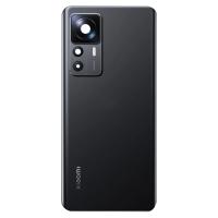 COPRIBATTERIA BACK COVER PER XIAOMI MI 12T PRO 5G CON VETRINO FOTOCAMERA NERO