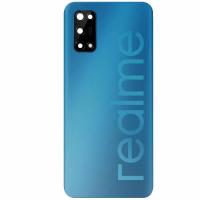 COPRIBATTERIA BACK COVER PER REALME 7 5G RMX2111 CON VETRO FOTOCAMERA BLU