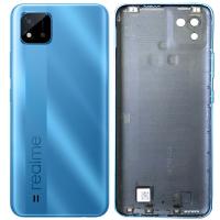 COPRIBATTERIA BACK COVER PER REALME C11 2021 CON VETRO FOTOCAMERA BLU