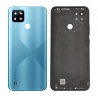 COPRIBATTERIA BACK COVER PER REALME C21 RMX3201 CON VETRO FOTOCAMERA BLU