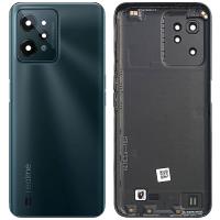 COPRIBATTERIA BACK COVER PER REALME C31 RMX3501 CON VETRO FOTOCAMERA NERO