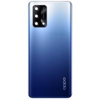 COPRIBATTERIA BACK COVER PER OPPO A74 4G CON VETRO FOTOCAMERA BLU