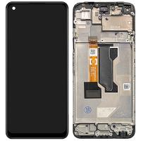 TOUCH SCREEN DISPLAY PER OPPO A76 2022 CPH2375 CON FRAME NERO