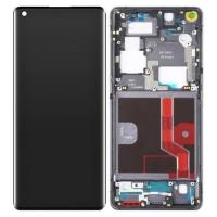 TOUCH SCREEN DISPLAY PER OPPO FIND X2 PRO CON FRAME NERO (SERVICE PACK)