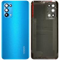 COPRIBATTERIA BACK COVER PER OPPO FIND X3 Lite/Reno 5 CON VETRO FOTOCAMERA BLU