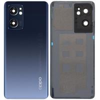 COPRIBATTERIA BACK COVER PER OPPO FIND X5 LITE / RENO 7 5G CON VETRO FOTOCAMERA NERO