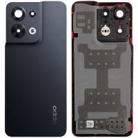 COPRIBATTERIA BACK COVER PER OPPO RENO 8 5G CON VETRO FOTOCAMERA NERO