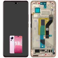 TOUCH SCREEN DISPLAY ORIGINALE PER XIAOMI 13 LITE 5G CON FRAME PINK