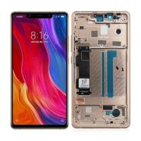 TOUCH SCREEN DISPLAY ORIGINALE SERVICE PACK PER XIAOMI 8SE CON FRAME GOLD 