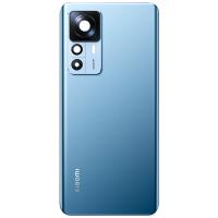 COPRIBATTERIA BACK COVER PER XIAOMI MI 12T PRO 5G CON VETRO FOTOCAMERA BLU