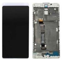 TOUCH SCREEN DISPLAY PER XIAOMI MI MIX 2 CON FRAME (SERVICE PACK) BIANCO