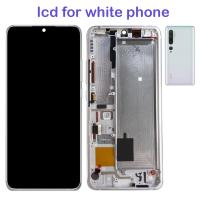 TOUCH SCREEN DISPLAY PER XIAOMI MI NOTE 10 / NOTE 10 PRO CON FRAME BIANCO