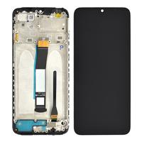 TOUCH SCREEN DISPLAY ORIGINALE PER XIAOMI POCO C40 4G CON FRAME (SERVICE PACK) NERO