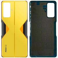 COPRIBATTERIA BACK COVER PER XIAOMI POCO F4 GT GIALLO