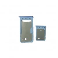 CARRELLO SIM TRAY PER XIAOMI REDMI GO CON MICRO SD BLU