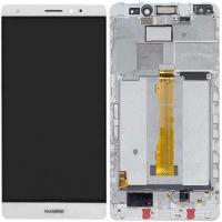 TOUCH SCREEN DISPLAY ORIGINALE PER HUAWEI MATE S CRR-l09 ORIGINAL CON FRAME BIANCO