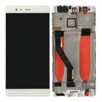 TOUCH SCREEN DISPLAY PER HUAWEI P9 PLUS VIE-L09 CON FRAME BIANCO