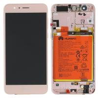 TOUCH SCREEN DISPLAY PER HUAWEI HONOR 8 SERVICE PACK CON FRAME E BATTERIA PINK