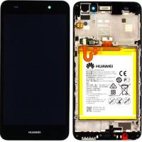 TOUCH SCREEN DISPLAY PER HUAWEI Y6 ll / HONOR 5A ORIGINAL CON FRAME E BATTERIA NERO