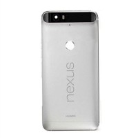 COPRIBATTERIA BACK COVER PER HUAWEI NEXUS 6P CON VETRO FOTOCAMERA SILVER