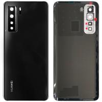 COPRIBATTERIA BACK COVER PER HUAWEI P40 LITE 5G ORIGINAL CON VETRO FOTOCAMERA NERO