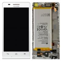 TOUCH SCREEN DISPLAY PER HUAWEI G6 4G ORIGINAL CON FRAME BIANCO